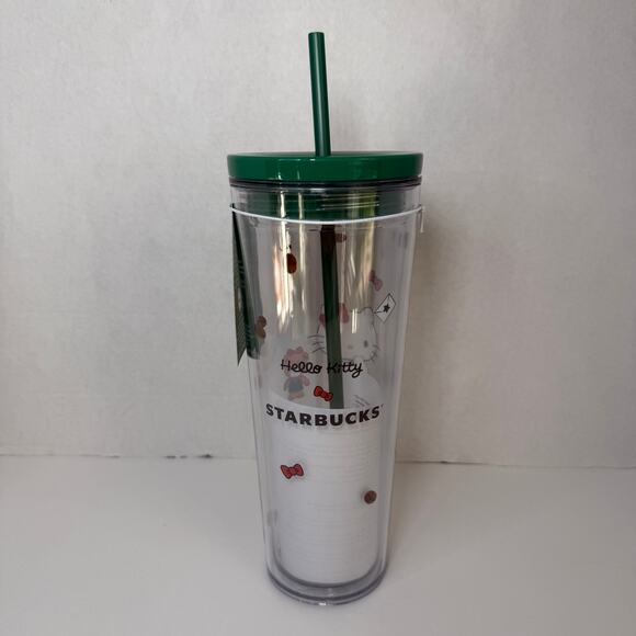 Starbucks Hello Kitty Cold Cup 24 fl oz Christmas 2025 Limited Edition NWT - Picture 3 of 5